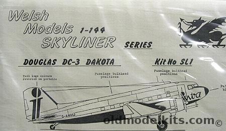 Welsh 1/144 Douglas DC-3, SL1 plastic model kit